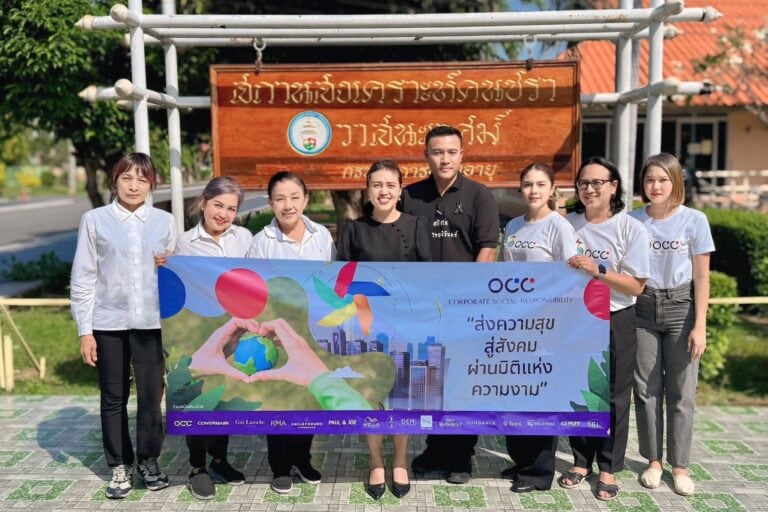 โอซีซี ส่งมอบความสุข ตัดผมให้ผู้สูงอายุ