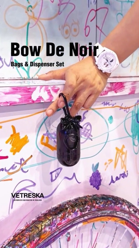 Bow De Noir 🖤✨ Bag & Dispenser Set